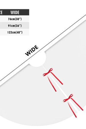 Merry Christmas Snowflake Tree Skirt for Xmas Decor Home 3 Sizes