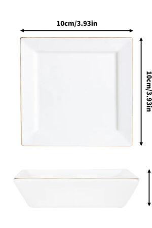 Custom Ceramic Square Dinner Plates Appetizer Plates 1 Pcs ,2 Pcs, 4 Pcs