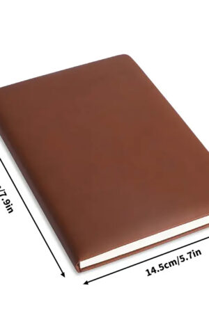 Custom 2 Sides Print PU Black and Brown Notebook