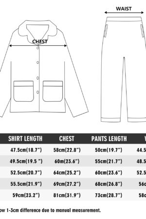 Children's Long Sleeve Nightwear Pajama Set with Pockets