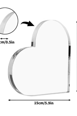 Heart Shaped Christmas Acrylic Keepsake Ornament Personalized Gift