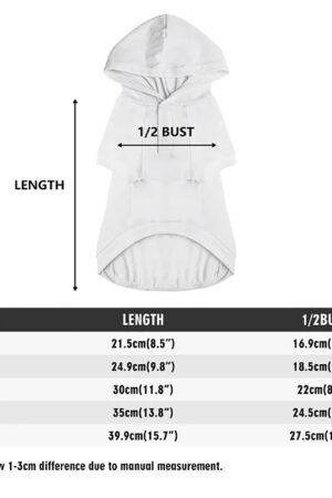 Animal Clothes 4 Legs Outfit Pet Pullover Hoodie