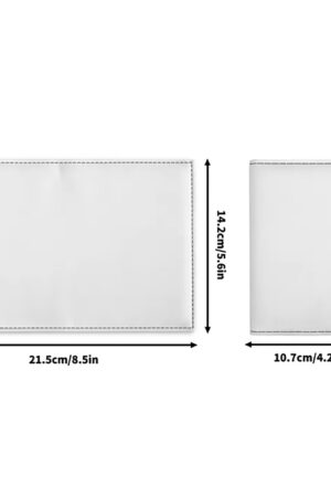 PU Leather Passport Case Business Name ID Card Holder