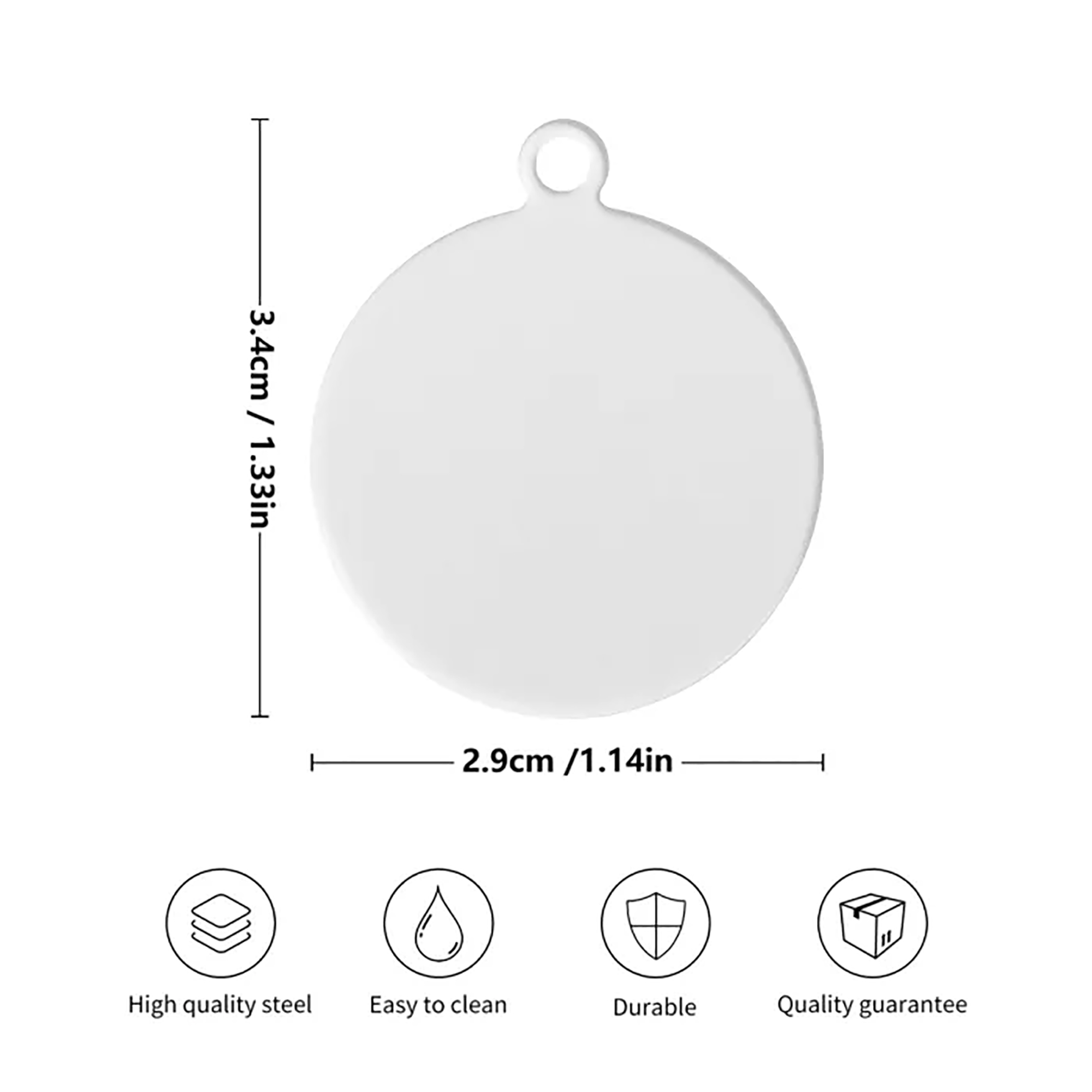 Personalized Laser Metal Alloy Dog ID Tag - Image 8