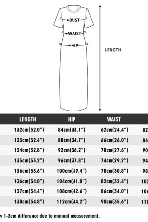 Women's Short Sleeve Dress Casual All Over Print Tshirt Long Dresses