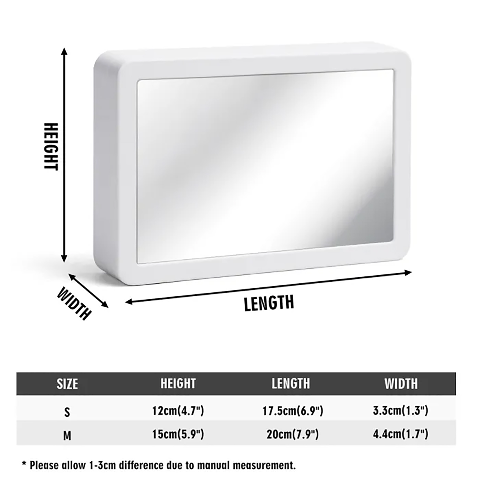 Rectangle LED Mirror Light - Personalized Photo Love Yourself Love Family - Image 11
