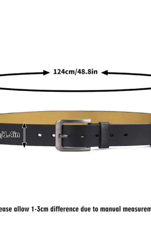 Black Engraved Leather Belt Funny Personalized Gift For Husband Boyfriend
