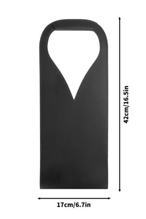 PU Leather Wine Bag Party Accessories with Handle