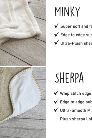 Personalized Watercolor Floral Blanket: Custom Name Minky or Sherpa