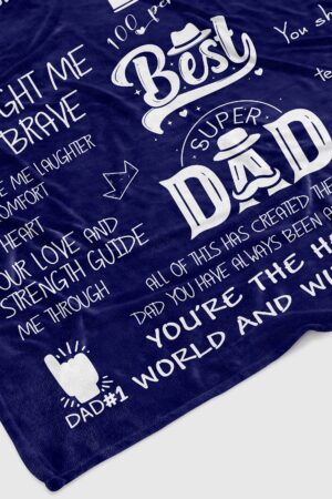 To My Dad Blanket, Dad Blanket, Family Blanket, Father Blanket, Custom Gift For Dad, Gift For Dad, Fathers Day Gift, Gift For Dad Birthday