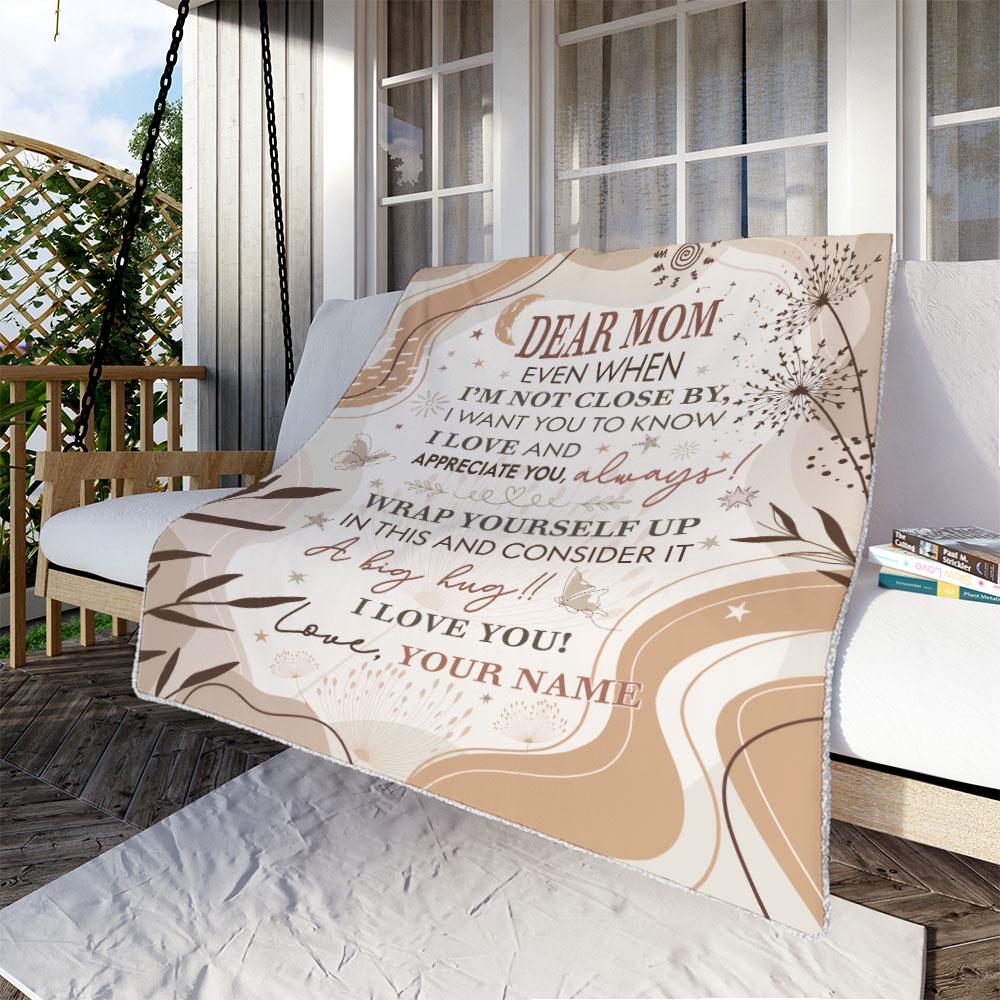Personalized To My Mom Blanket, Gifts For Mother's Day, Mommy Gift from Daughter and Son, Custom Mom Letter Blankets, Mom's Birthday Gifts - Image 8