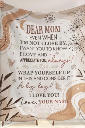 Personalized To My Mom Blanket, Gifts For Mother's Day, Mommy Gift from Daughter and Son, Custom Mom Letter Blankets, Mom's Birthday Gifts