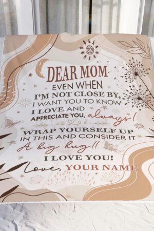 Personalized To My Mom Blanket, Gifts For Mother's Day, Mommy Gift from Daughter and Son, Custom Mom Letter Blankets, Mom's Birthday Gifts