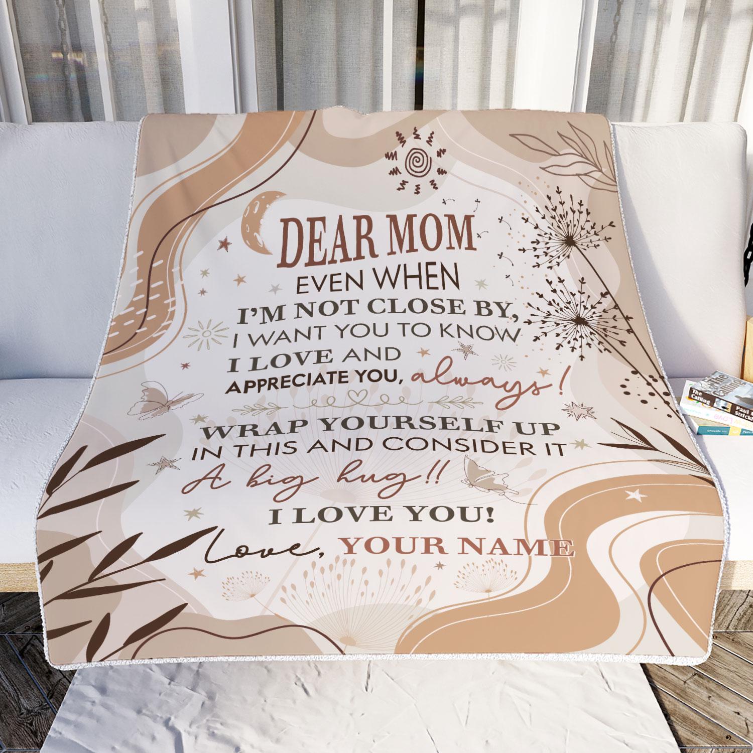 Personalized To My Mom Blanket, Gifts For Mother's Day, Mommy Gift from Daughter and Son, Custom Mom Letter Blankets, Mom's Birthday Gifts - Image 7