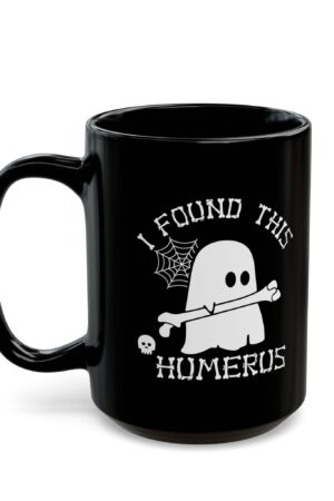 I Found This Humerus Ghost Coffee Mug, Halloween Mug, Halloween Gift & Decor, Funny Halloween Mug, Halloween Coffee Cup, Ghost Black Mug