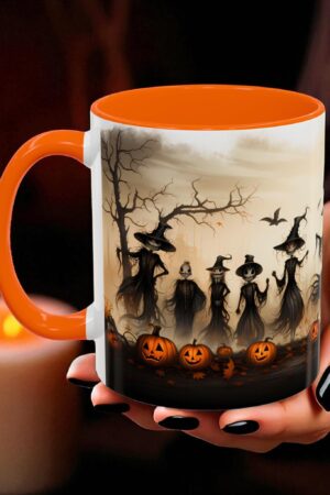 Halloween Scarecrow Mug, Halloween Mug, Spooky Fall Coffee Cup, Creepy Cute Halloween Mug, Halloween Gifts, Autumn Pumpkin Farmhouse