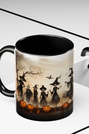 Halloween Scarecrow Mug, Halloween Mug, Spooky Fall Coffee Cup, Creepy Cute Halloween Mug, Halloween Gifts, Autumn Pumpkin Farmhouse