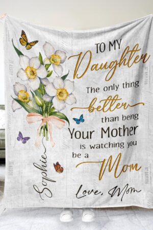 First Time Mom Gift, The Only Thing Better Than Being Your Mother, New Mom Blanket