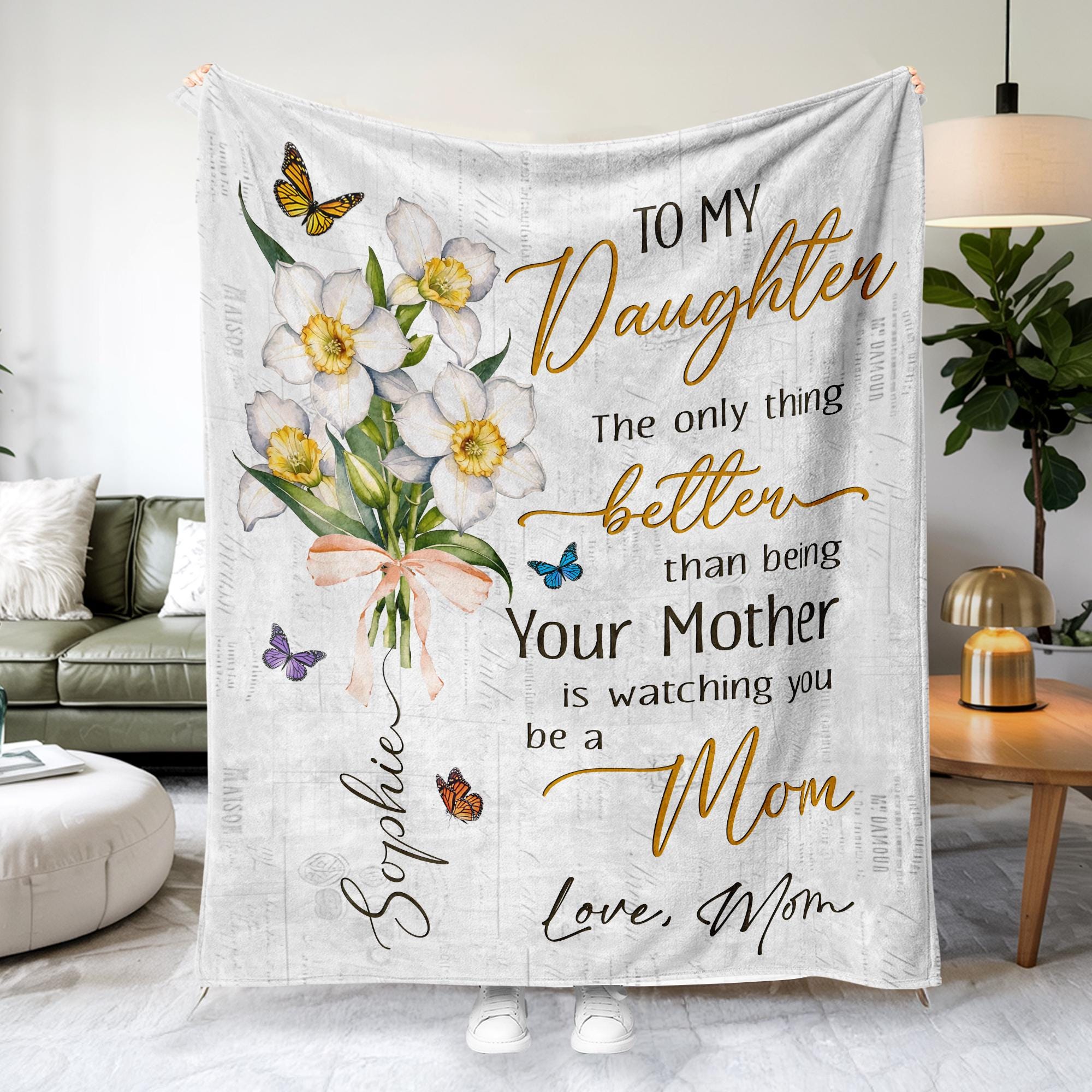 First Time Mom Gift, The Only Thing Better Than Being Your Mother, New Mom Blanket