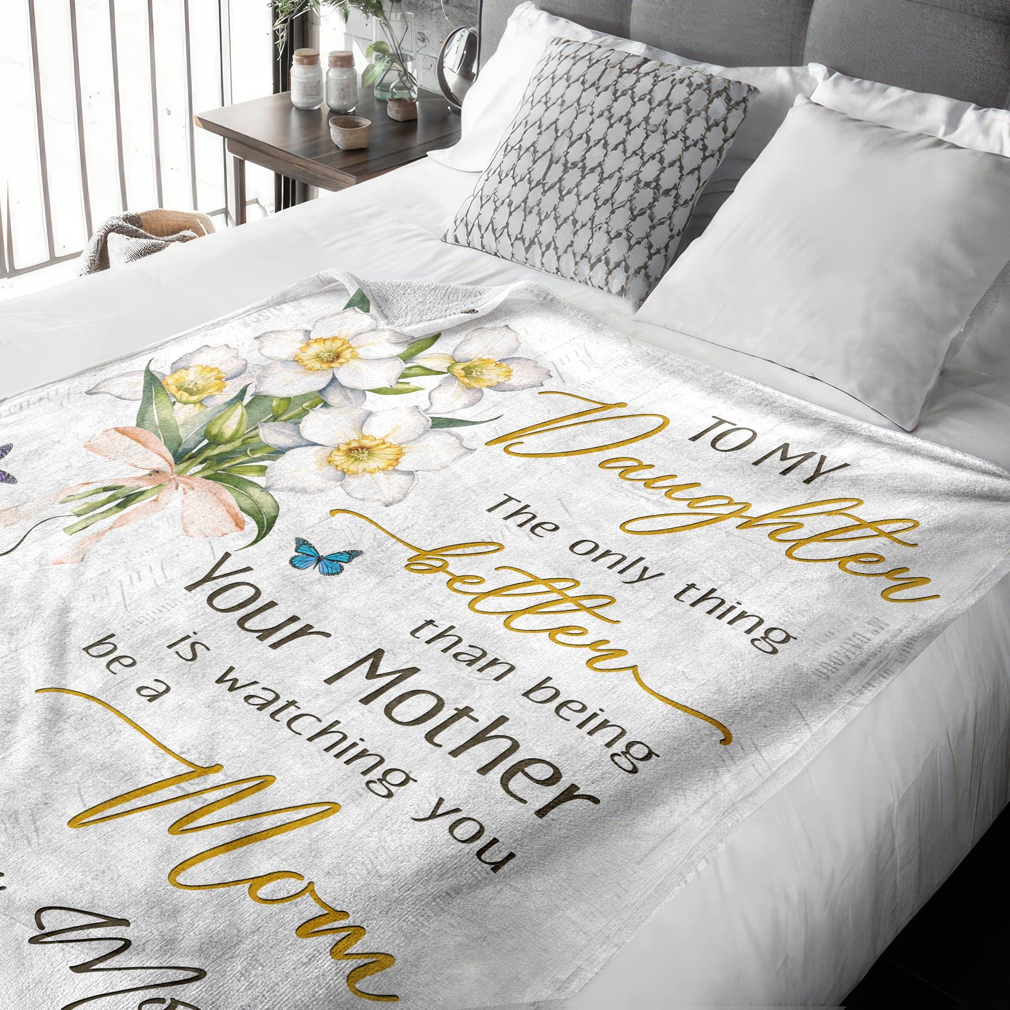 First Time Mom Gift, The Only Thing Better Than Being Your Mother, New Mom Blanket - Image 3