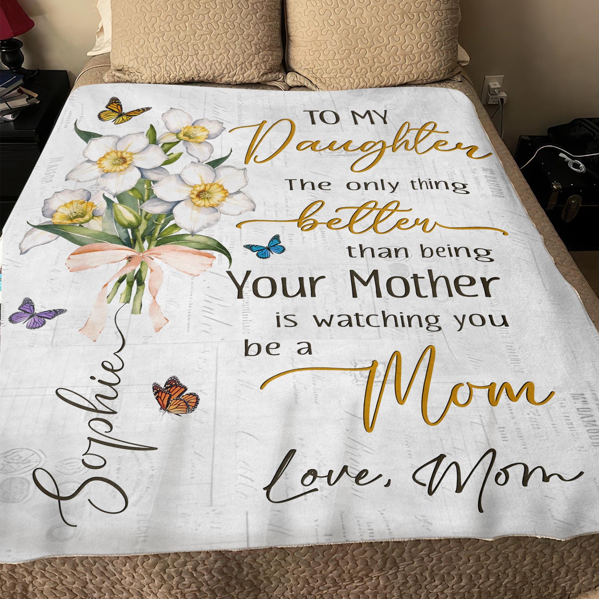 First Time Mom Gift, The Only Thing Better Than Being Your Mother, New Mom Blanket - Image 2