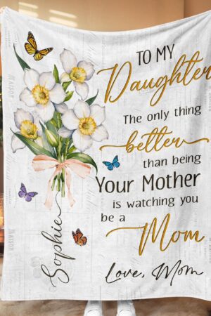 First Time Mom Gift, The Only Thing Better Than Being Your Mother, New Mom Blanket