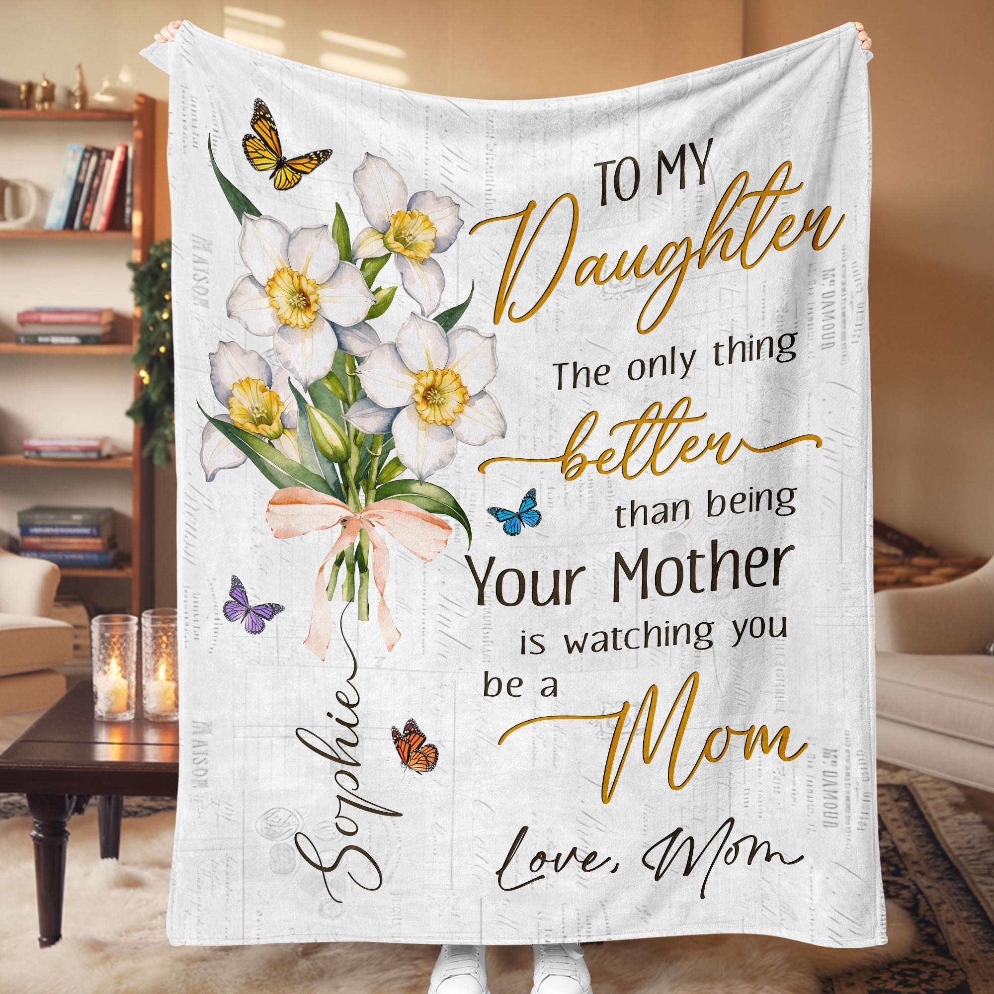 First Time Mom Gift, The Only Thing Better Than Being Your Mother, New Mom Blanket - Image 7